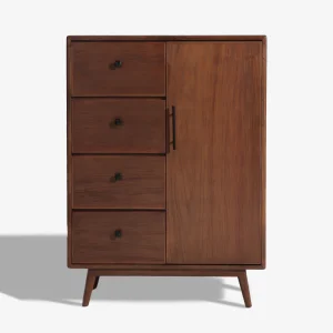 Haze 1 Door 4 Drawers Low Wardrobe